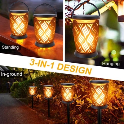 Solar Torches Lights with 96 Lamp Beads with Flickering Flam