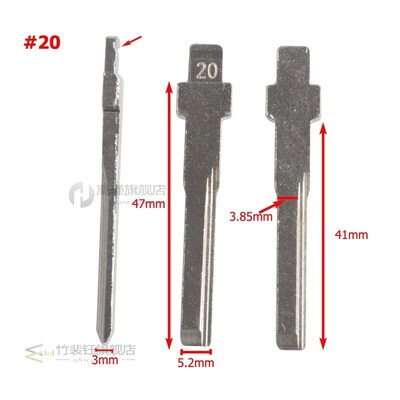 15pcs/lot HU64 HU39 #20 #11 Key Blade for Mercedes for Benz