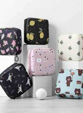 1pcs waterproof tampon storage bag cute sanitary pad pouch
