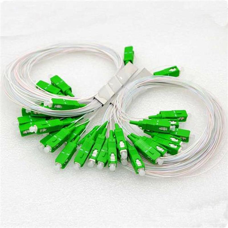 10pcs/lot 0.9mm Fiber Optic PLC Splitter 1x16 SC/APC SC/UPC