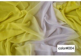 100D 2 tone ramp chiffon material gradual gradient chiffon s