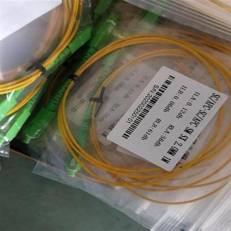 Cables Optical-Patch Fiber APC-SC/APC 3-Meters SM 100pcs SX