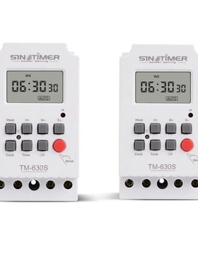 Sinotimer 2 Pcs Seconds Control Timer Switch Large Screen Di