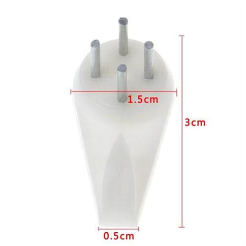 50Pcs White Plastic Invisible Wall Mount Photo Picture Frame