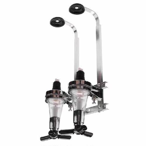 2 Bottles Wine Alcohol Shot Dispenser Pourer Rack Liquor