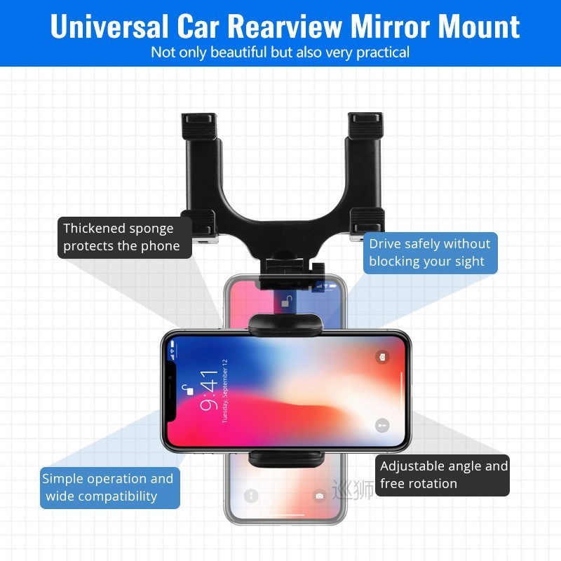 Adjustable 360 Degree Car Rearview Mirror Car Auto Rearview
