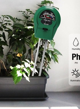 3 in 1 Plant Flowers Soil PH Tester Moisture Measuring humid