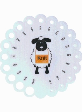 New Round Knitting Knit Needle Sizer Gauge Ruler Measure Too