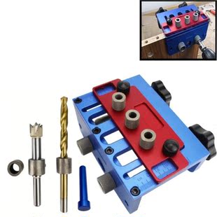 Pocket Hole Drill Guide Dowel Jig Set 3 In 1 Drill Guide Set