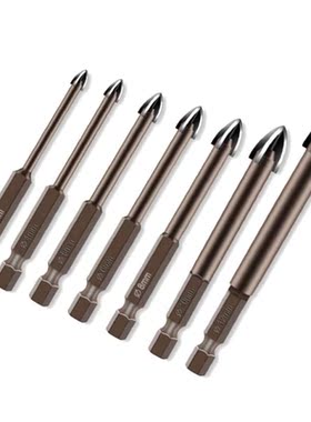 Hexagonal Shank Cross Tile Drill Bit For Brick/Tile Cemented