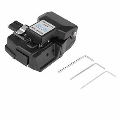 Black HS-30 Optical Fiber Cleaver High Accuracy Fiber Optica