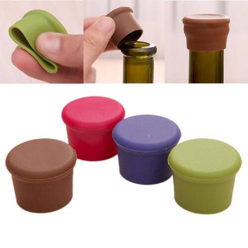 Silicone Wine Stopper Leak Free Wine Bottle Cap Fresh