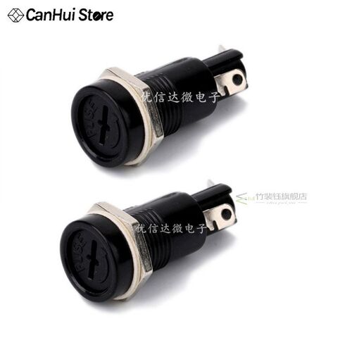 5PCS R3-11B Panel Mount Chassis Fuse Holder  5x20mm Glass Fu