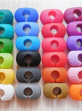 24 PCS/Set Wine Glass Identification Ring Round Silicone