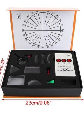 Optical Concave Convex Lens Prism Set Physical Optical Kit L