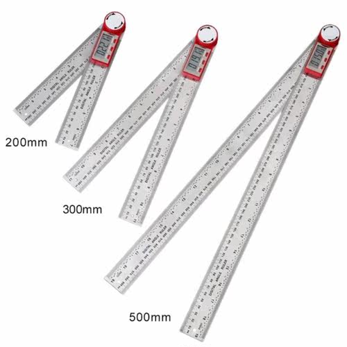 Digital Angle Ruler Meter 0-200mm 0-300mm 0-500mm Ruler Incl