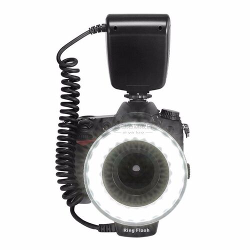 48 Macro LED Ring Flash Bundle with LCD Display Power Contro