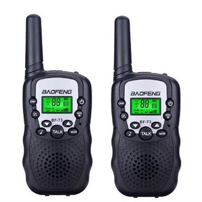 2Pcs Kids Walkie Talkies LCD Display Portable Child