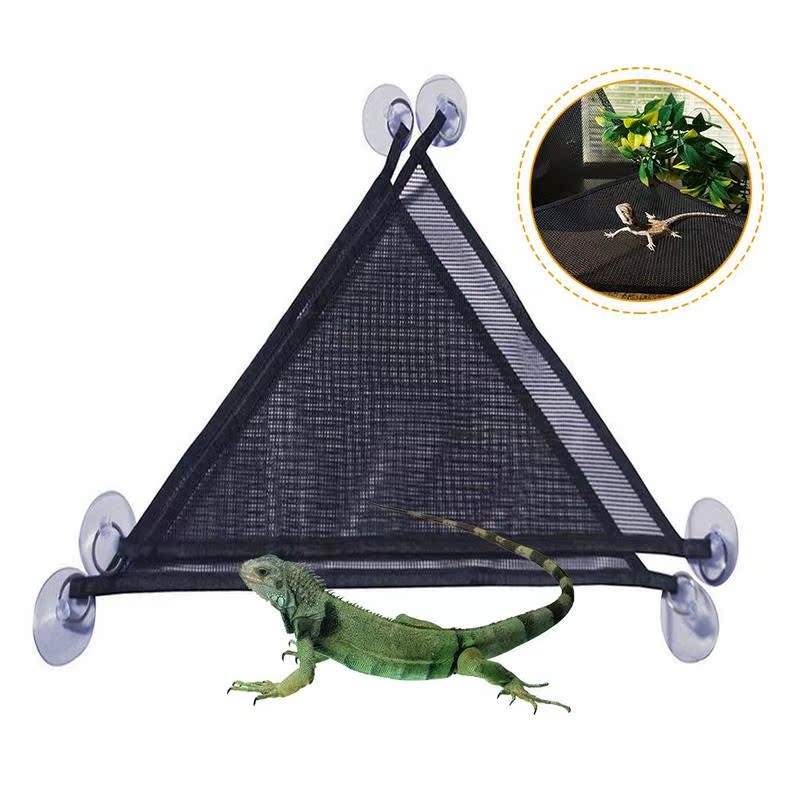 2pcs Pet Reptile Hammock Breathable Nylon Mesh Crawler