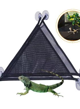 2pcs Pet Reptile Hammock Breathable Nylon Mesh Crawler