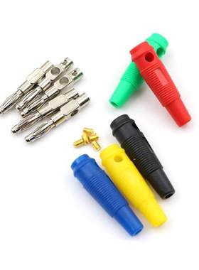 5Pcs 4mm Male High Current Screw Solderless Stackable Banana