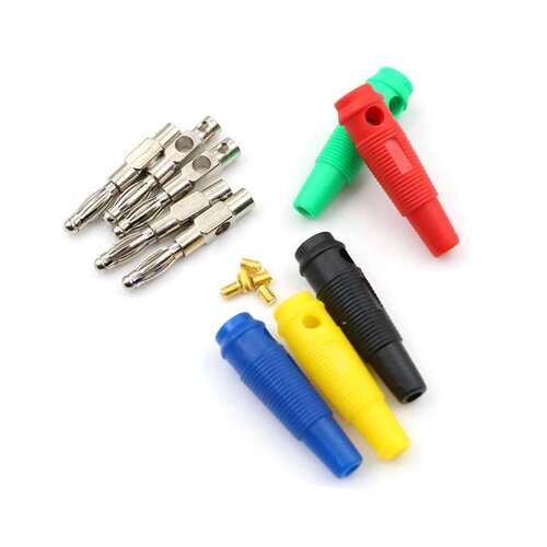 5Pcs 4mm Male High Current Screw Solderless Stackable Banana