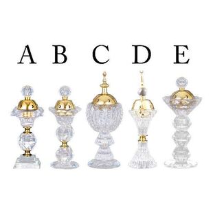 Crystal Glass Bakhoor Burner Frankincense Resin Burner SPA