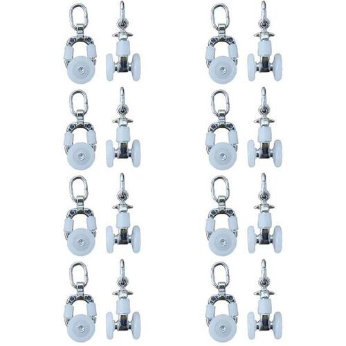 160 Pcs  Curtain Track Wheels Sliding Roller Hanger Durable