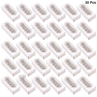 30pcs Macarons Box Packaging 5 Macaron Box With Window Drawe