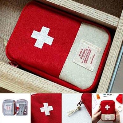 Outdoor First Aid Kit Bag Pouch Travel Medicine Package Emer