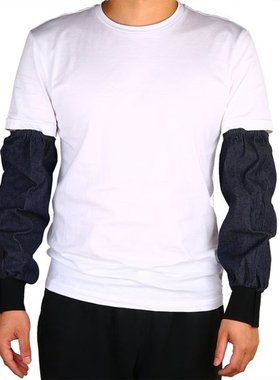 1 Pair Denim Welder Arm Sleeves Working Protection LongSleev