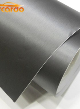 1 PC 1.52MX30cm Light Black Aluminum Brush Vinyl Film alumi