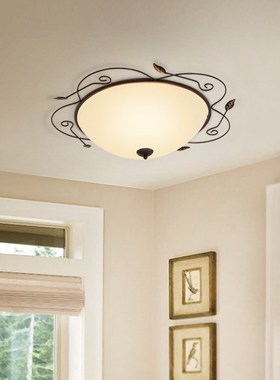 Nordic Led Ceiling Light Vintage Living Room Bedroom Decor L