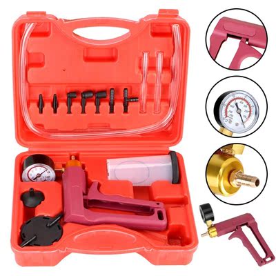Hand Held Brake Bleeder Tester Set Vacuum Pump Organize Brak