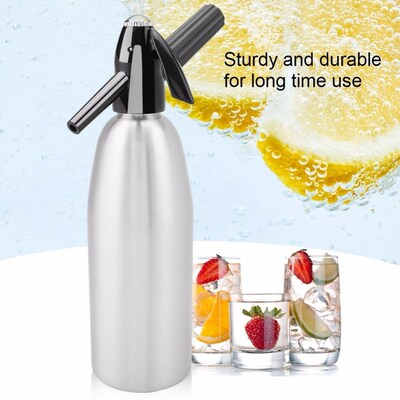 Portable 1L Soda Maker Cold Drink Carbonated Bubble Water Ma
