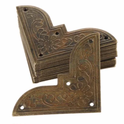 20 Pcs Antique Corner Protector Furniture Fittings Book Scra