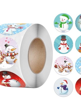 50-500pcs Christmas Gift Sealing Stickers 1 inch Thank you L