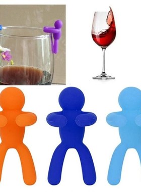 6pcs Silicone Wine Glass Recognizer Label Drinking Glass Ide