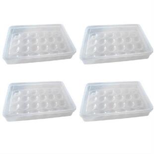 4X Egg Holder For Refrigerator, Deviled Egg Tray Carrier