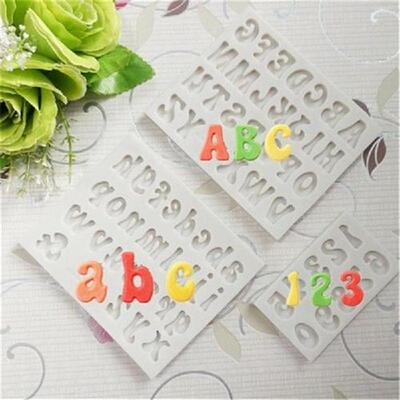 Capital Letter Number Silicone Mold Fondant Cake Cookies