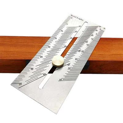 Woodworking Scribe Miter Angle Ruler Stainless Steel Dovetai