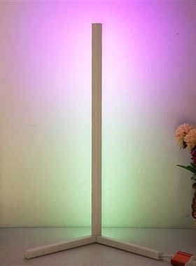 RGB Remote Control LED Corner Floor Lamp Colorful Atmosphere