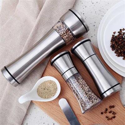 Premium Stainless Steel Pepper Mill Grinder Spice Sea Salts