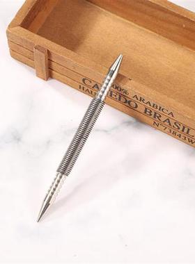 Spring Tool Hammerless Nail Set Center Holes Punch Spring