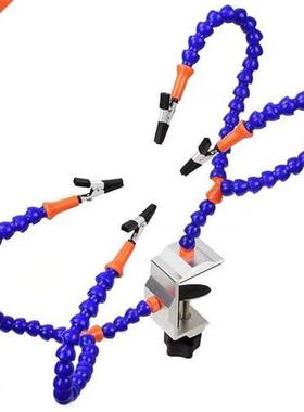 4 Arms Soldering Stations with Adjustable Vise Tabletop Clam