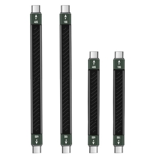 PD 60W Thunderbolt 3 cable Certified 40Gbps Type C to C USB