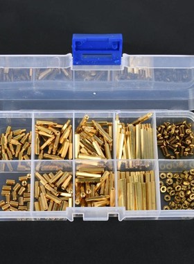 320Pcs M2 Brass Hex Standoff Nut Spacing Screw Assortment Se