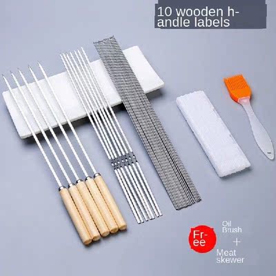 100pcs BBQ sign set stainless steel kebab sign barbecue