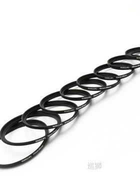 9pcs 3782mm Lens Step Up Filter Ring Adapter Set 37 49 52 5