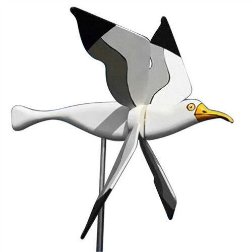 Asuka Series Seagulls Whirligig Windmill Garden Stake Flying
